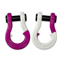 Load image into Gallery viewer, Jowl Recovery Split Shackle 3/4 Pogo Pink and Pure White Combo Moose Knuckle Offroad