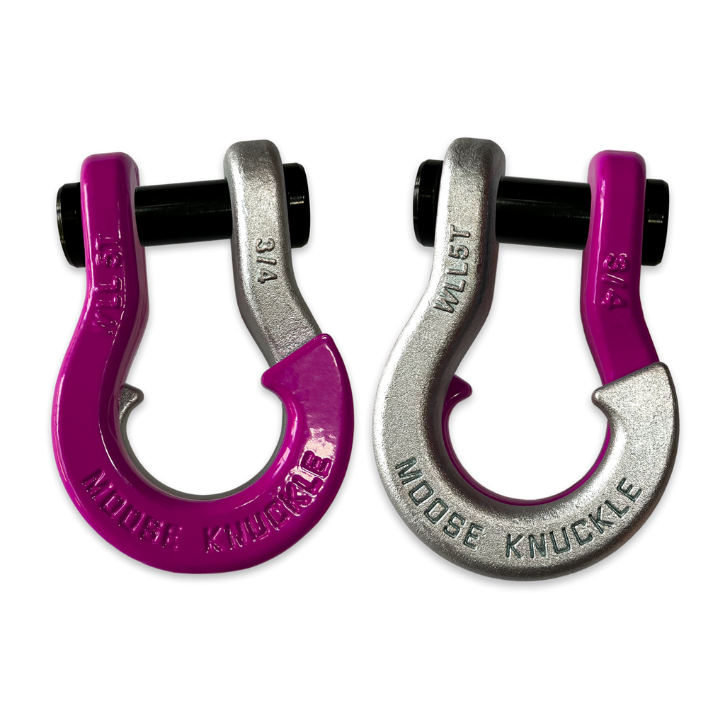 Jowl Recovery Split Shackle 3/4 Pogo Pink and Nice Gal Combo Moose Knuckle Offroad