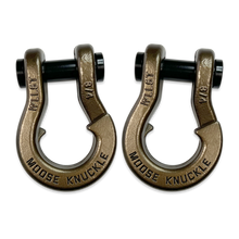Load image into Gallery viewer, Jowl Recovery Split Shackle 3/4 Buff Bronze and Buff Bronze Combo Moose Knuckle Offroad