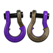 Load image into Gallery viewer, Jowl Recovery Split Shackle 3/4 Grape Escape and Buff Bronze Combo Moose Knuckle Offroad