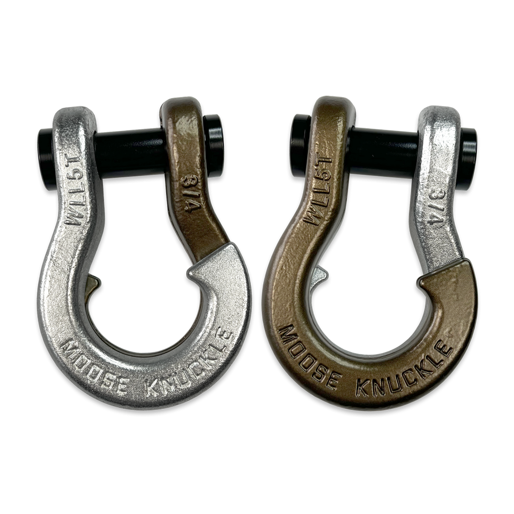 Jowl Recovery Split Shackle 3/4 Nice Gal and Buff Bronze Combo Moose Knuckle Offroad