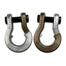 Load image into Gallery viewer, Jowl Recovery Split Shackle 3/4 Nice Gal and Buff Bronze Combo Moose Knuckle Offroad
