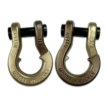 Load image into Gallery viewer, Jowl Recovery Split Shackle 3/4 Brass Knuckle and Buff Bronze Combo Moose Knuckle Offroad