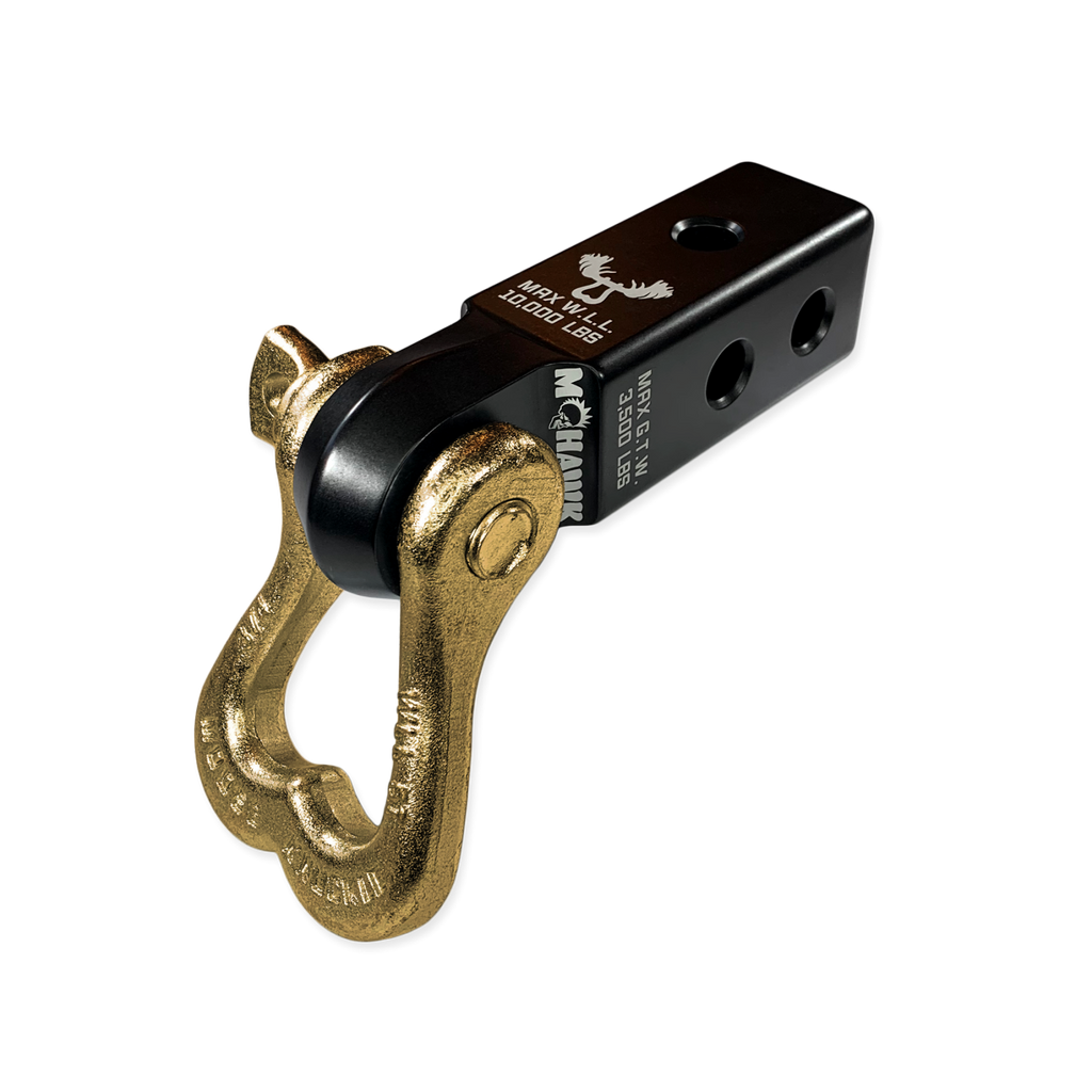 XL 3/4 Shackle and Mohawk 2.0 Receiver Combo Black Lung / Brass Knuckle Moose Knuckle Offroad