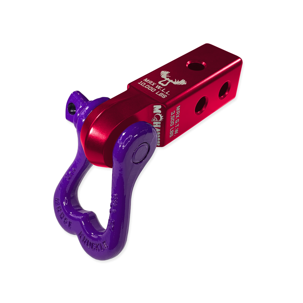 XL 3/4 Shackle and Mohawk 2.0 Receiver Combo Red Rum / Grape Escape Moose Knuckle Offroad
