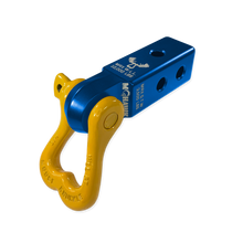 Load image into Gallery viewer, XL 3/4 Shackle and Mohawk 2.0 Receiver Combo Blue Pill / Detonator Yellow Moose Knuckle Offroad