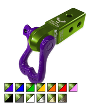 Load image into Gallery viewer, XL 3/4 Shackle and Mohawk 2.0 Receiver Combo Bean Green / Grape Escape Moose Knuckle Offroad