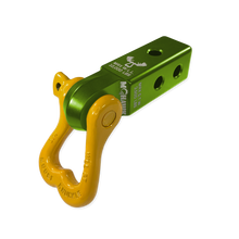 Load image into Gallery viewer, XL 3/4 Shackle and Mohawk 2.0 Receiver Combo Bean Green / Detonator Yellow Moose Knuckle Offroad