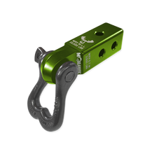 Load image into Gallery viewer, XL 3/4 Shackle and Mohawk 2.0 Receiver Combo Bean Green / Matte Gun Gray Moose Knuckle Offroad