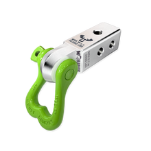 Load image into Gallery viewer, XL 3/4 Shackle and Mohawk 2.0 Receiver Combo Atomic Silver / Sublime Green Moose Knuckle Offroad