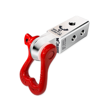 Load image into Gallery viewer, XL 3/4 Shackle and Mohawk 2.0 Receiver Combo Atomic Silver / Flame Red Moose Knuckle Offroad