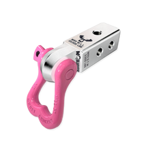 Load image into Gallery viewer, XL 3/4 Shackle and Mohawk 2.0 Receiver Combo Atomic Silver / Pretty Pink Moose Knuckle Offroad