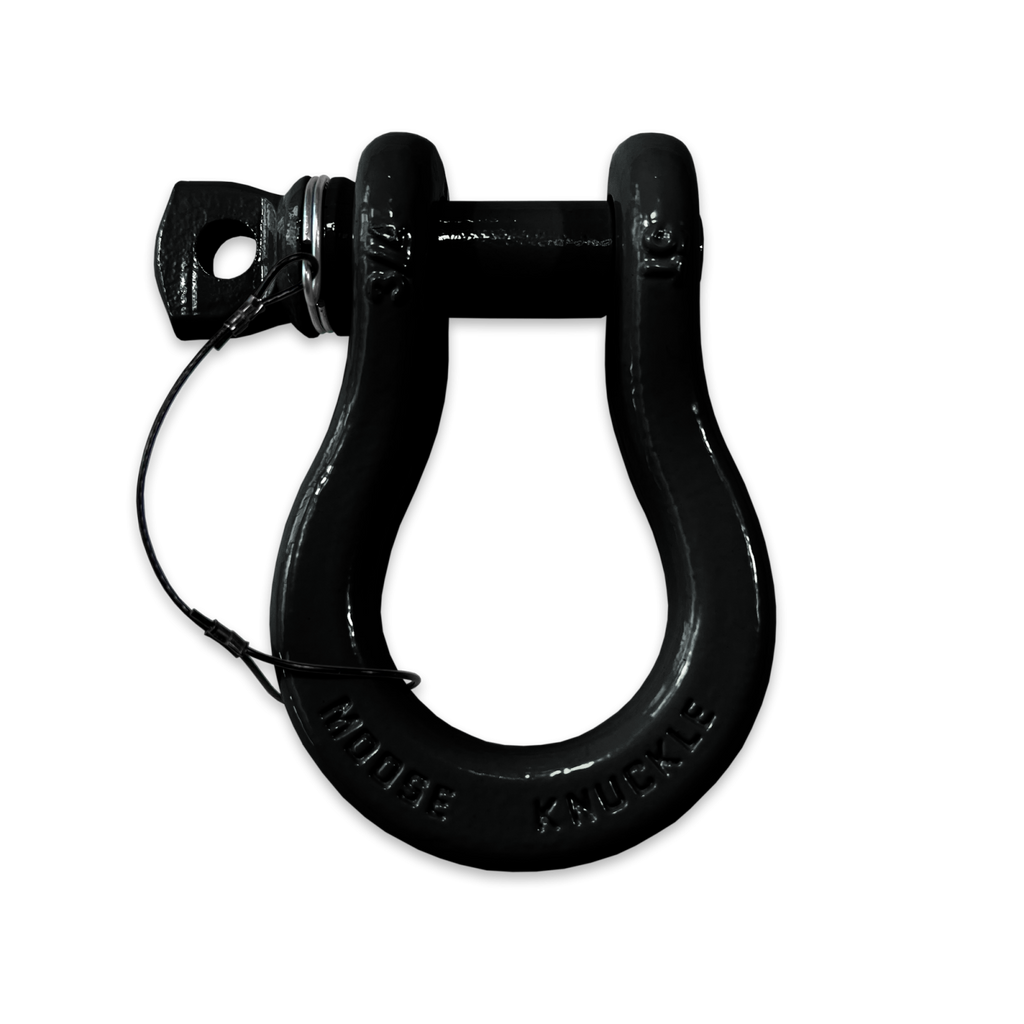 B'oh Recovery Spin Pin Shackle 3/4 Black Hole Moose Knuckle Offroad