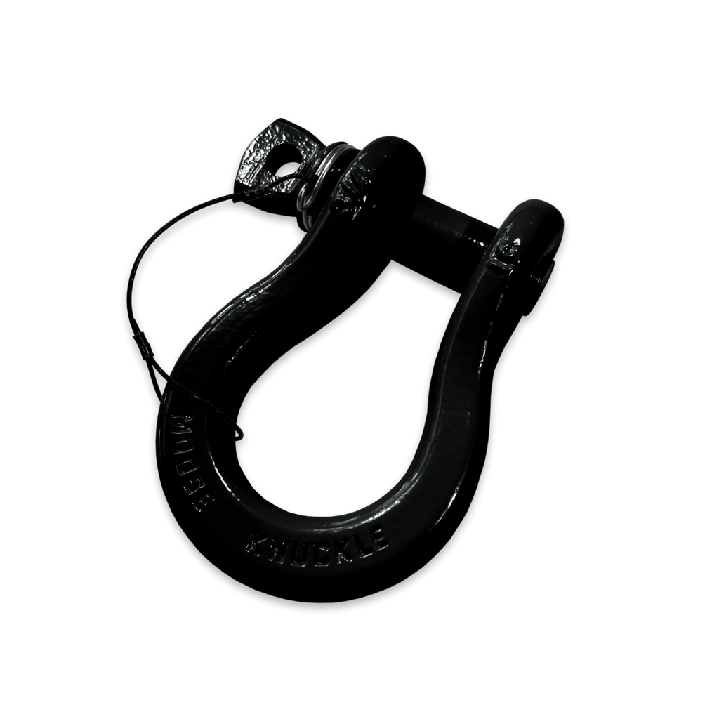 B'oh Recovery Spin Pin Shackle 3/4 Black Hole Moose Knuckle Offroad