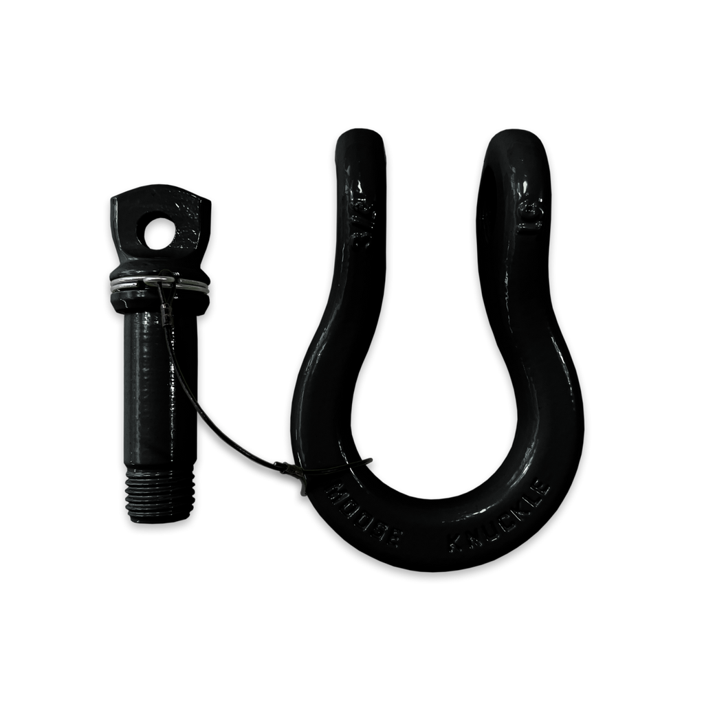B'oh Recovery Spin Pin Shackle 3/4 Black Hole Moose Knuckle Offroad