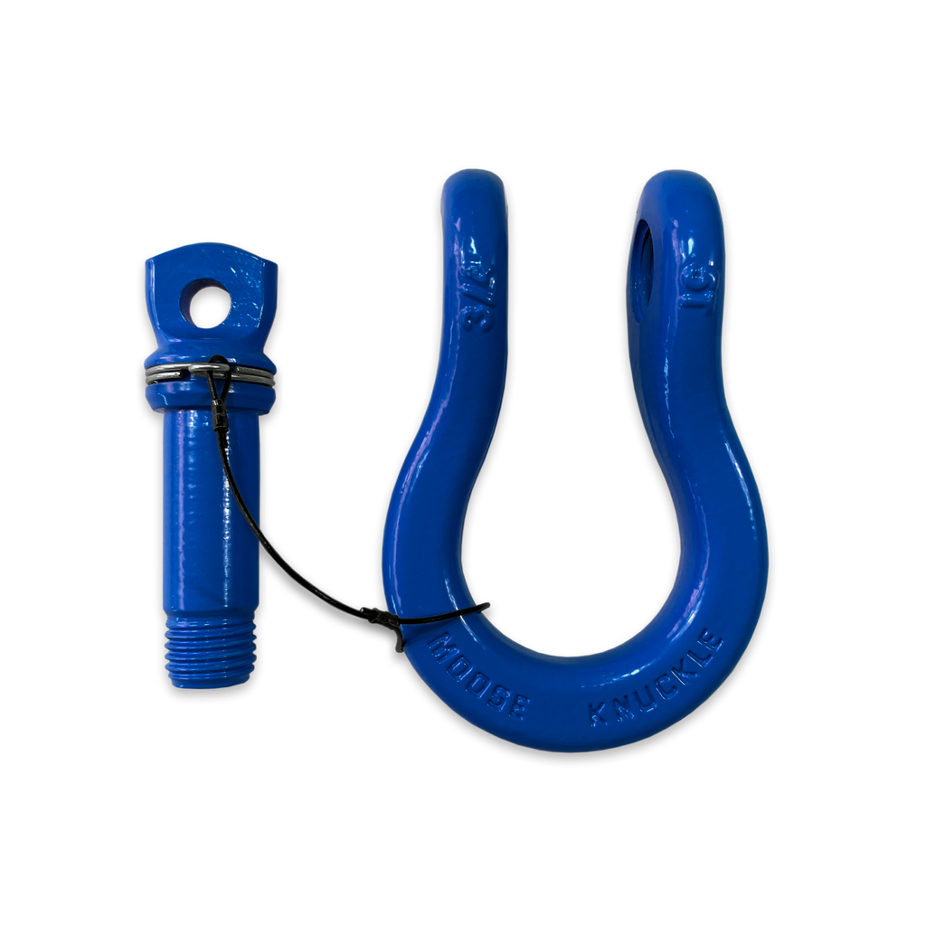 B'oh Recovery Spin Pin Shackle 3/4 Blue Balls Moose Knuckle Offroad