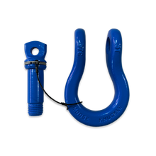 Load image into Gallery viewer, B'oh Recovery Spin Pin Shackle 3/4 Blue Balls Moose Knuckle Offroad