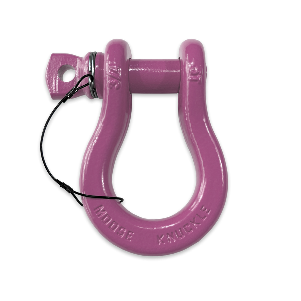 B'oh Recovery Spin Pin Shackle 3/4 Pretty Pink Moose Knuckle Offroad