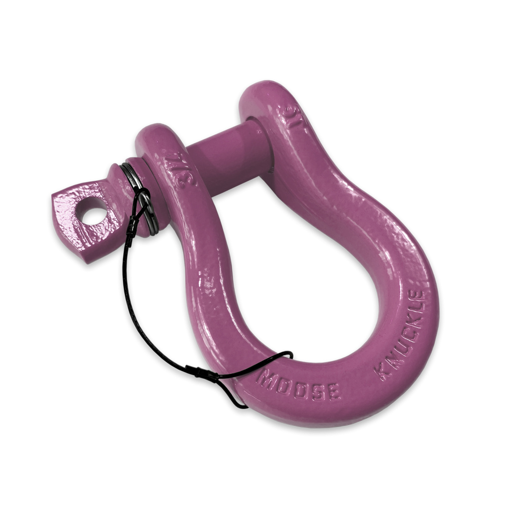 B'oh Recovery Spin Pin Shackle 3/4 Pretty Pink Moose Knuckle Offroad