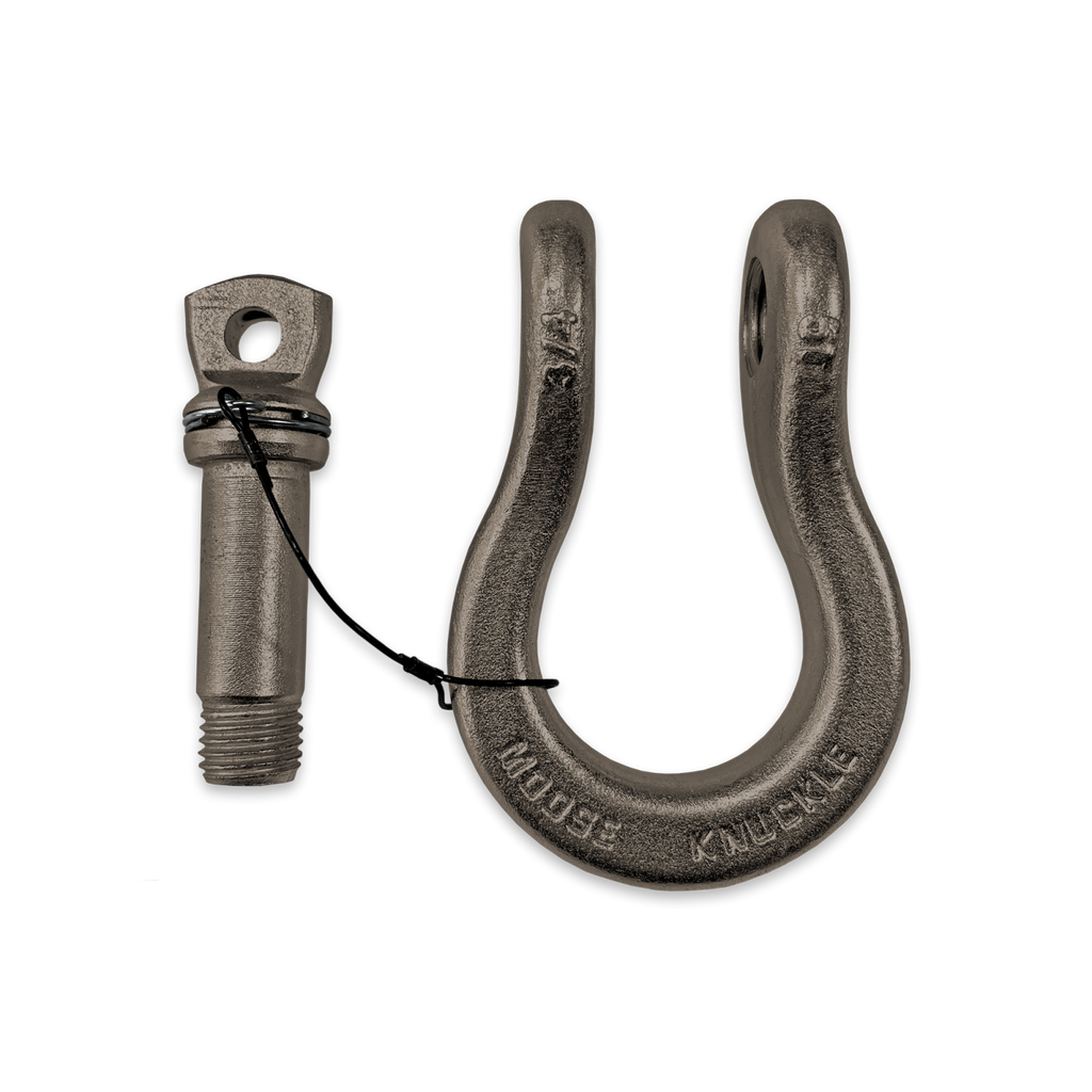 B'oh Recovery Spin Pin Shackle 3/4 Raw Dog Moose Knuckle Offroad
