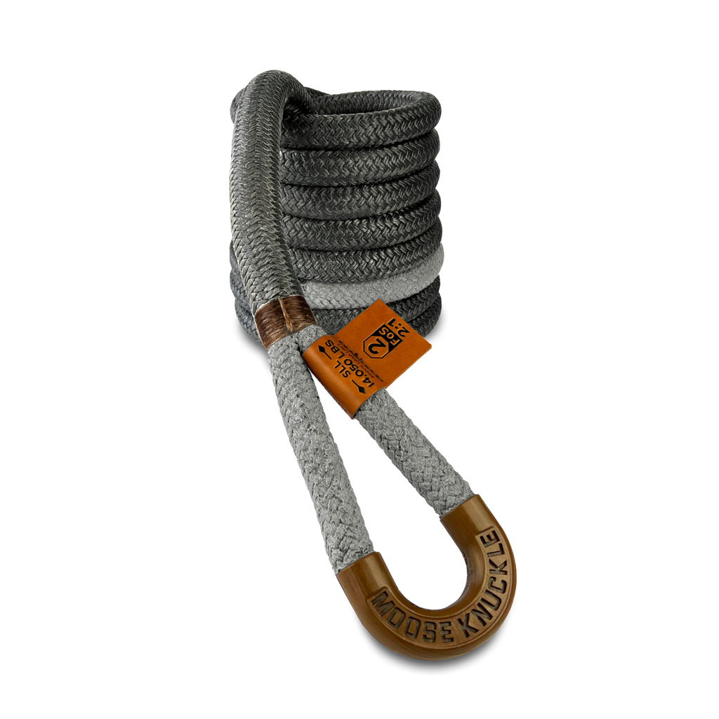 Lug Line Stretch Recovery Rope Gun Gray 10 Feet Moose Knuckle Offroad