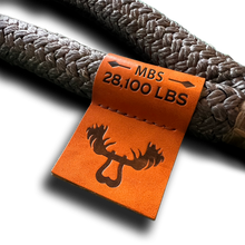 Load image into Gallery viewer, Lug Line Stretch Recovery Rope Gun Gray 10 Feet Moose Knuckle Offroad