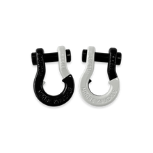 Load image into Gallery viewer, Jowl SxS Recovery Split Shackle 5/8 Black Hole and Pure White Combo Moose Knuckle Offroad