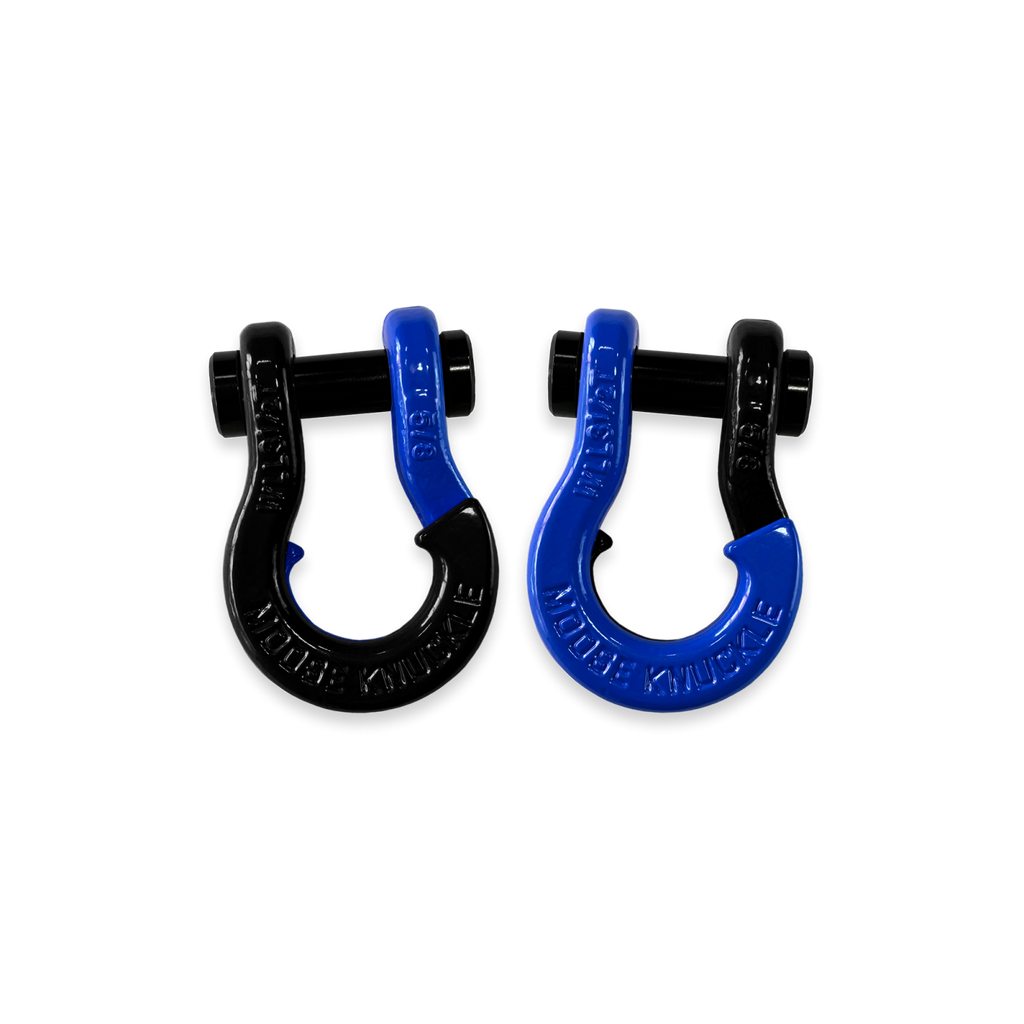Jowl SxS Recovery Split Shackle 5/8 Black Hole and Blue Balls Combo Moose Knuckle Offroad