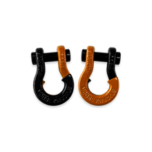 Load image into Gallery viewer, Jowl SxS Recovery Split Shackle 5/8 Black Hole and Obscene Orange Combo Moose Knuckle Offroad