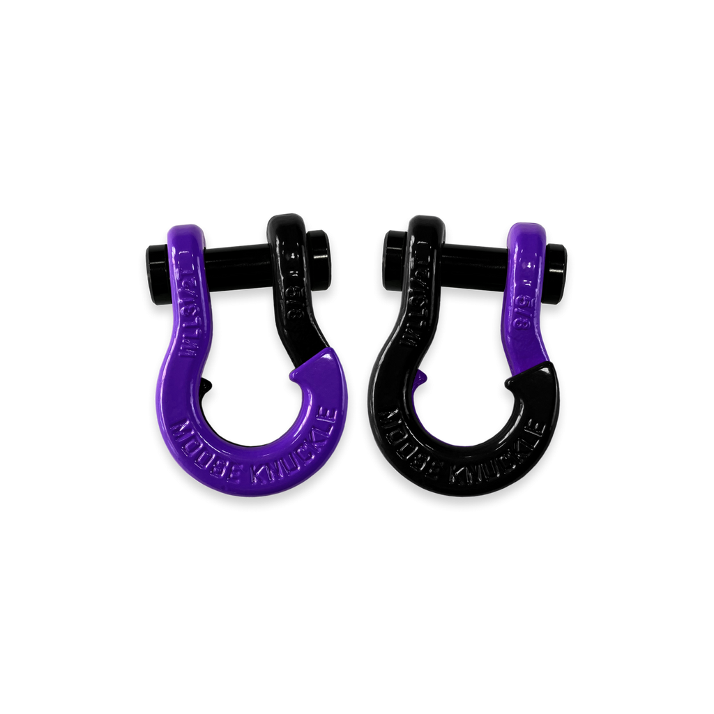 Jowl SxS Recovery Split Shackle 5/8 Grape Escape and Black Hole Combo Moose Knuckle Offroad