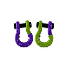Load image into Gallery viewer, Jowl SxS Recovery Split Shackle 5/8 Grape Escape and Sublime Green Combo Moose Knuckle Offroad