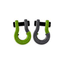 Load image into Gallery viewer, Jowl SxS Recovery Split Shackle 5/8 Sublime Green and Gun Gray Combo Moose Knuckle Offroad