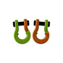 Load image into Gallery viewer, Jowl SxS Recovery Split Shackle 5/8 Sublime Green and Obscene Orange Combo Moose Knuckle Offroad