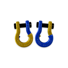 Load image into Gallery viewer, Jowl SxS Recovery Split Shackle 5/8 Detonator Yellow and Blue Balls Combo Moose Knuckle Offroad