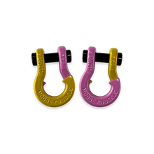 Load image into Gallery viewer, Jowl SxS Recovery Split Shackle 5/8 Detonator Yellow and Pretty Pink Combo Moose Knuckle Offroad