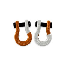 Load image into Gallery viewer, Jowl SxS Recovery Split Shackle 5/8 Obscene Orange and Pure White Combo Moose Knuckle Offroad