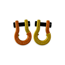 Load image into Gallery viewer, Jowl SxS Recovery Split Shackle 5/8 Obscene Orange and Detonator Yellow Combo Moose Knuckle Offroad