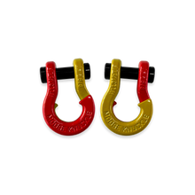 Load image into Gallery viewer, Jowl SxS Recovery Split Shackle 5/8 Flame Red and Detonator Yellow Combo Moose Knuckle Offroad