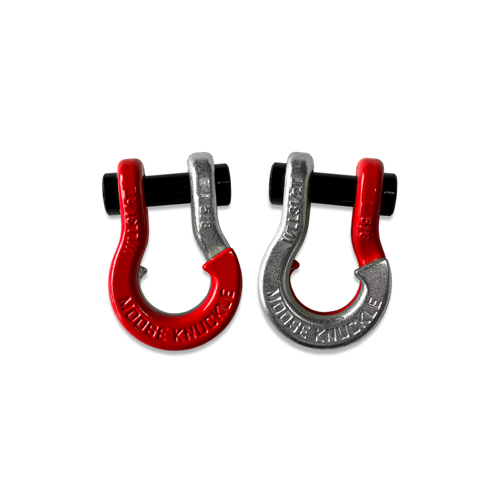 Jowl SxS Recovery Split Shackle 5/8 Flame Red and Nice Gal Combo Moose Knuckle Offroad