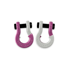 Load image into Gallery viewer, Jowl SxS Recovery Split Shackle 5/8 Pretty Pink and Pure White Combo Moose Knuckle Offroad