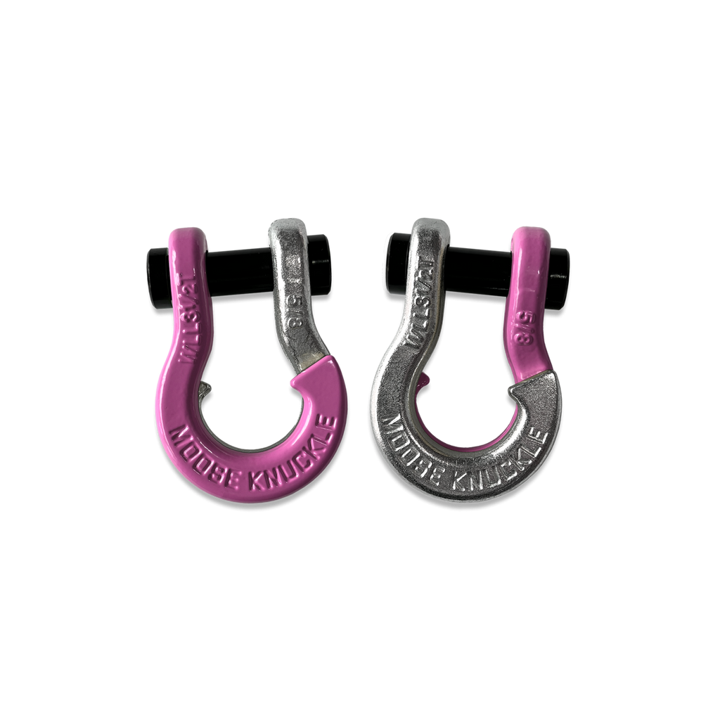 Jowl SxS Recovery Split Shackle 5/8 Pretty Pink and Nice Gal Combo Moose Knuckle Offroad