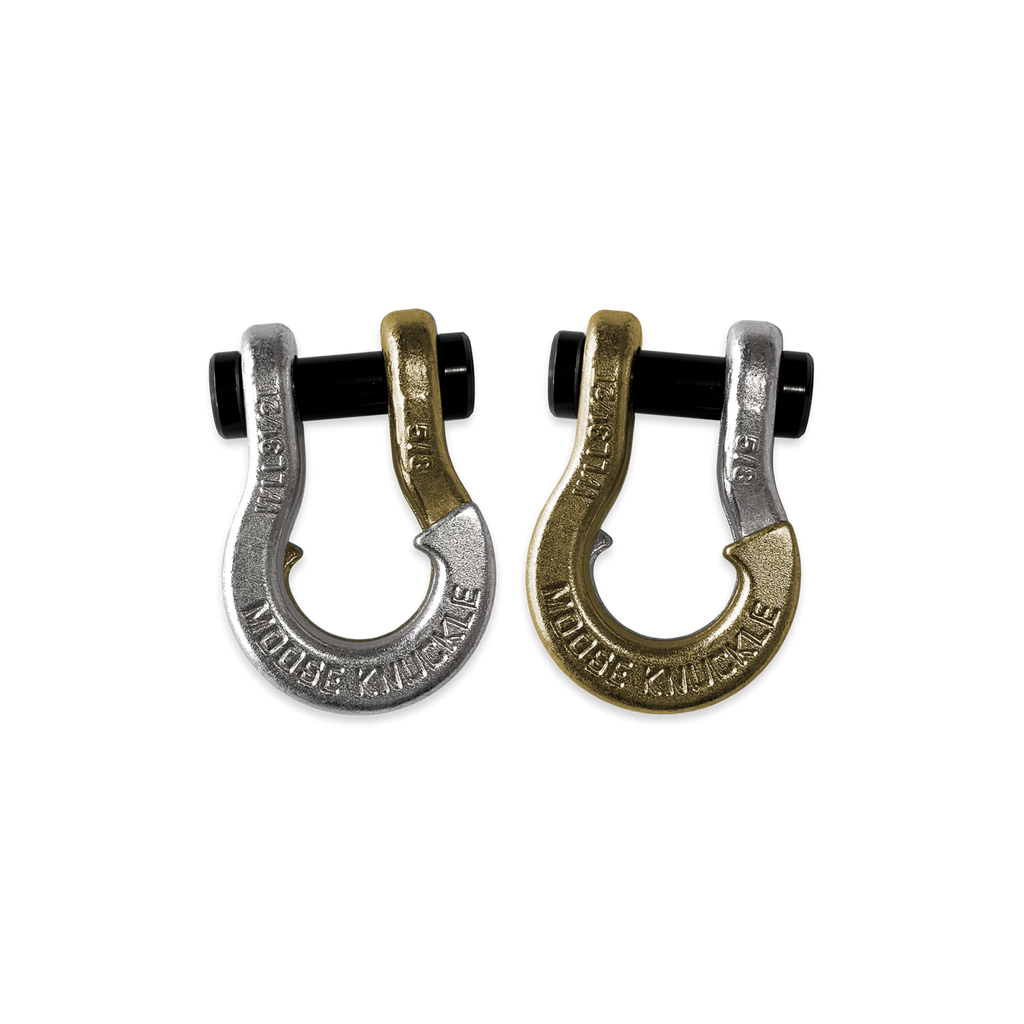 Jowl SxS Recovery Split Shackle 5/8 Nice Gal and Brass Knuckle Combo Moose Knuckle Offroad