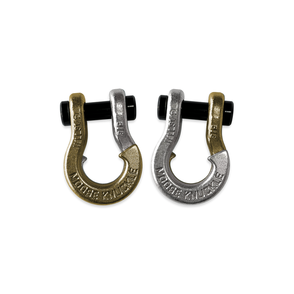Jowl SxS Recovery Split Shackle 5/8 Brass Knuckle and Nice Gal Combo Moose Knuckle Offroad