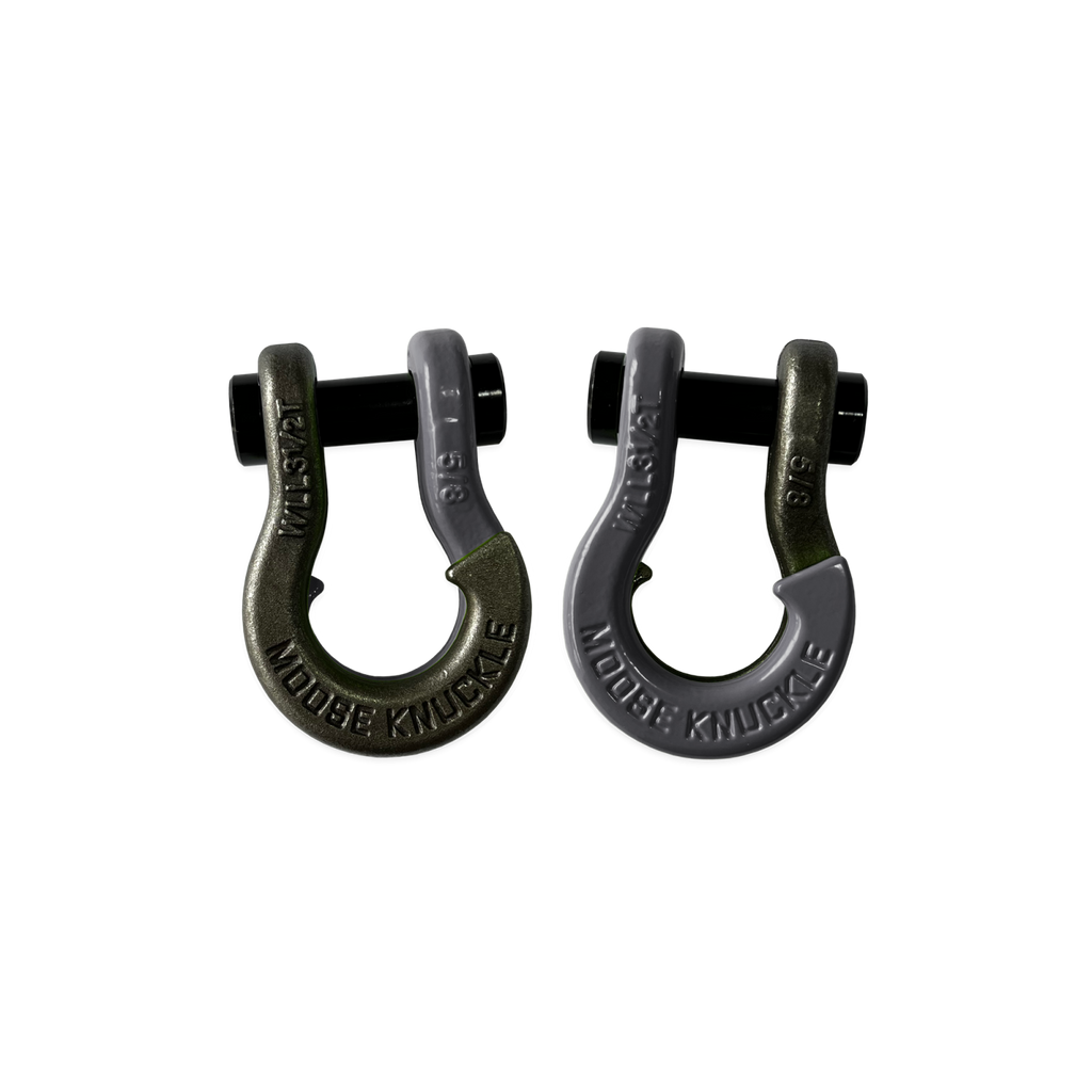 Jowl SxS Recovery Split Shackle 5/8 Raw Dog and Gun Gray Combo Moose Knuckle Offroad