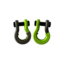 Load image into Gallery viewer, Jowl SxS Recovery Split Shackle 5/8 Raw Dog and Sublime Green Combo Moose Knuckle Offroad