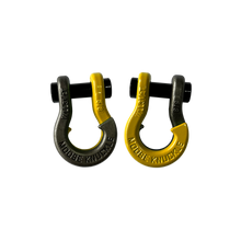 Load image into Gallery viewer, Jowl SxS Recovery Split Shackle 5/8 Raw Dog and Detonator Yellow Combo Moose Knuckle Offroad