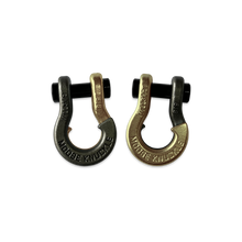 Load image into Gallery viewer, Jowl SxS Recovery Split Shackle 5/8 Raw Dog and Brass Knuckle Combo Moose Knuckle Offroad