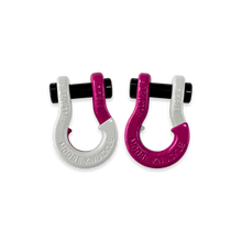 Load image into Gallery viewer, Jowl SxS Recovery Split Shackle 5/8 Pure White and Pogo Pink Combo Moose Knuckle Offroad