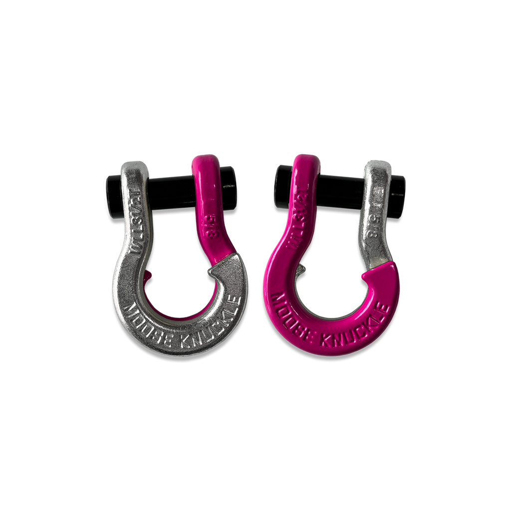 Jowl SxS Recovery Split Shackle 5/8 Nice Gal and Pogo Pink Combo Moose Knuckle Offroad