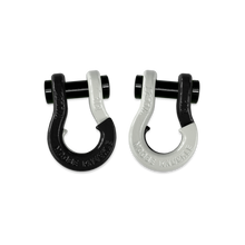 Load image into Gallery viewer, Jowl SxS Recovery Split Shackle 1/2 Black Hole and Pure White Combo Moose Knuckle Offroad